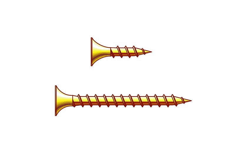 Needle Point Bugle Head Screws - Course Thread