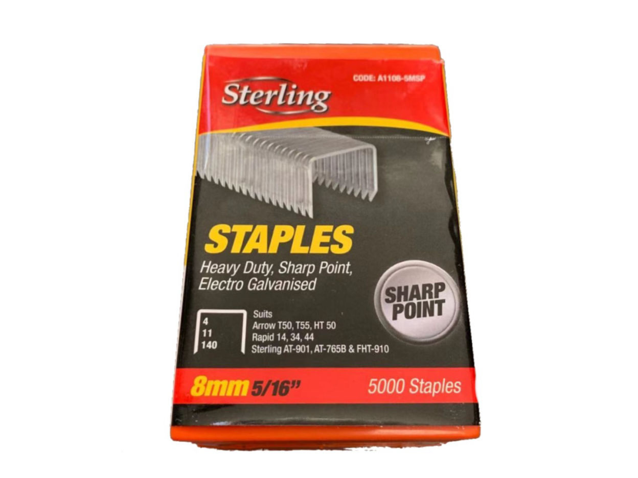 STERLING STAPLE 8MM 5000BOX